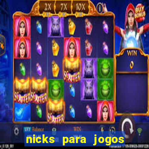 nicks para jogos de tiro